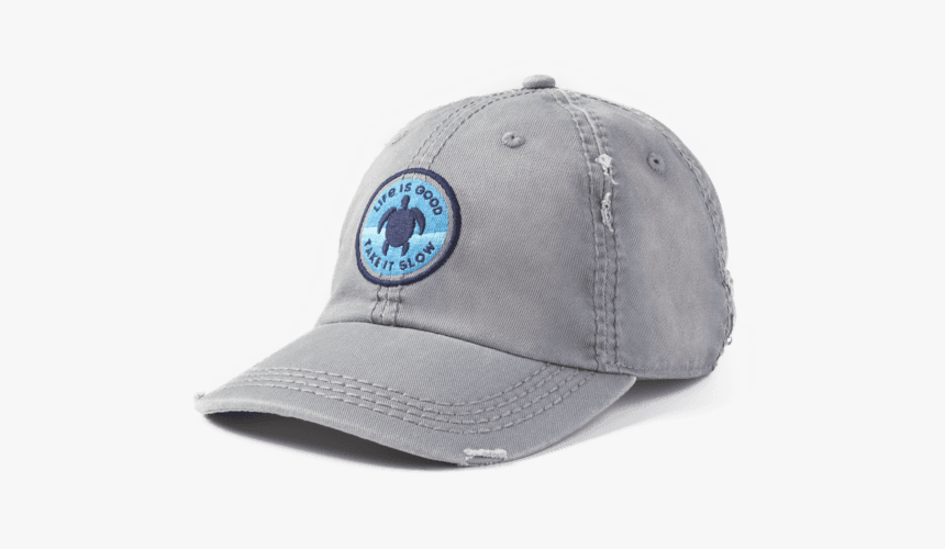 Take It Slow Turtle Sunwashed Chill Cap - Life Is Good Take It Slow Cap, HD Png Download
