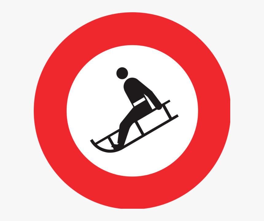 Schlitteln Verboten, HD Png Download