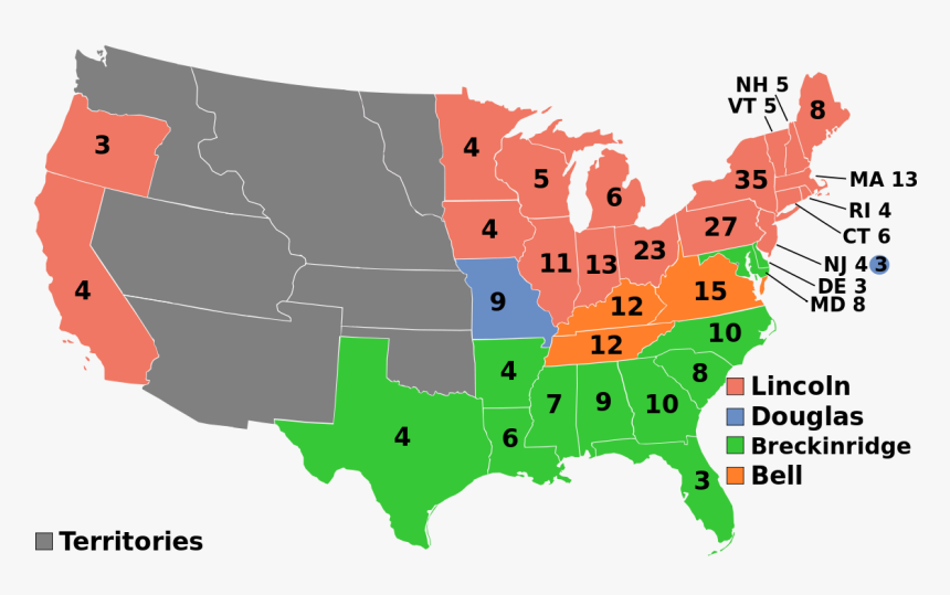 Election Of 1860, HD Png Download