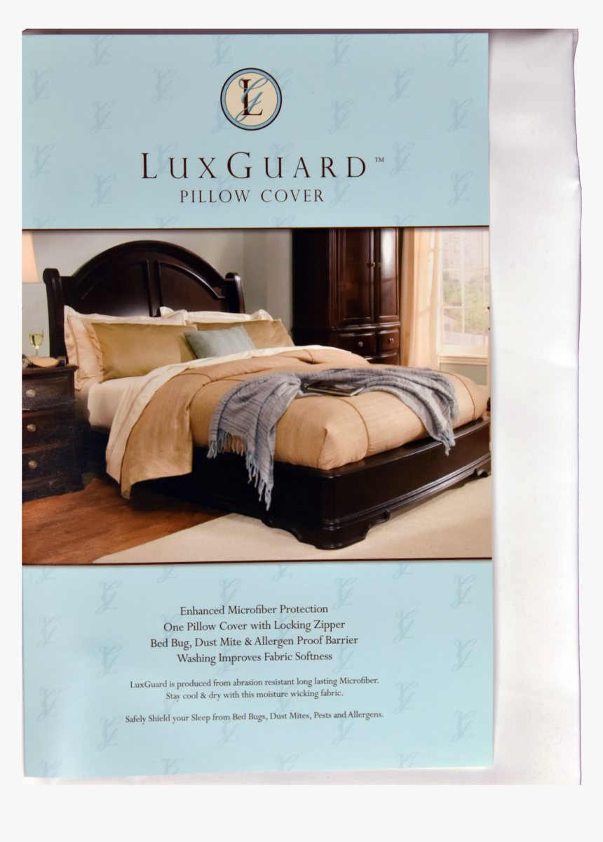 Sleep-safe Zipcovers Luxguard - Bedroom Paint Color With Brown Furniture, HD Png Download
