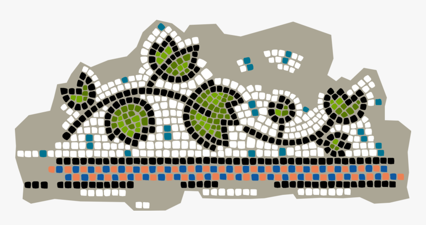 Vector Illustration Of Decorative Mosaic Botanical - Motif, HD Png Download