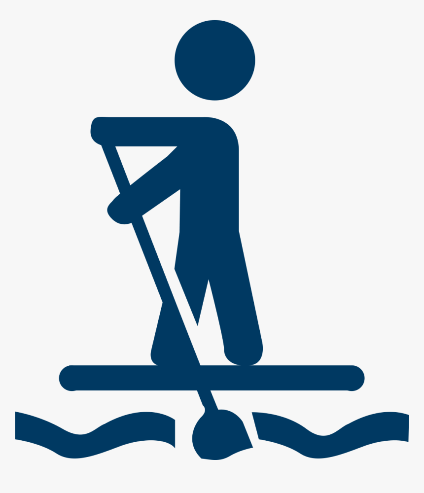 Standup Paddleboarding Paddling Surfboard Clip Art - Paddleboarding, HD Png Download