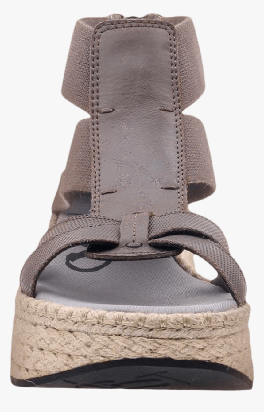 Womens Cannonball Wedge Sandal In Zinc Front View 
 - Strap, HD Png Download