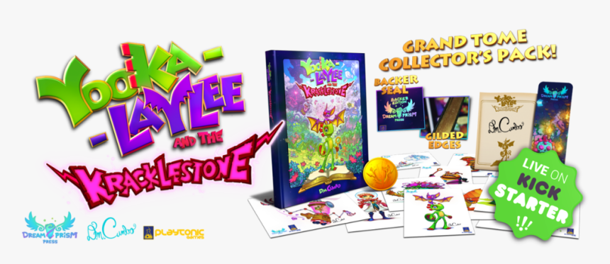 Yooka Title - Yooka Laylee And The Kracklestone Grand Tome, HD Png Download