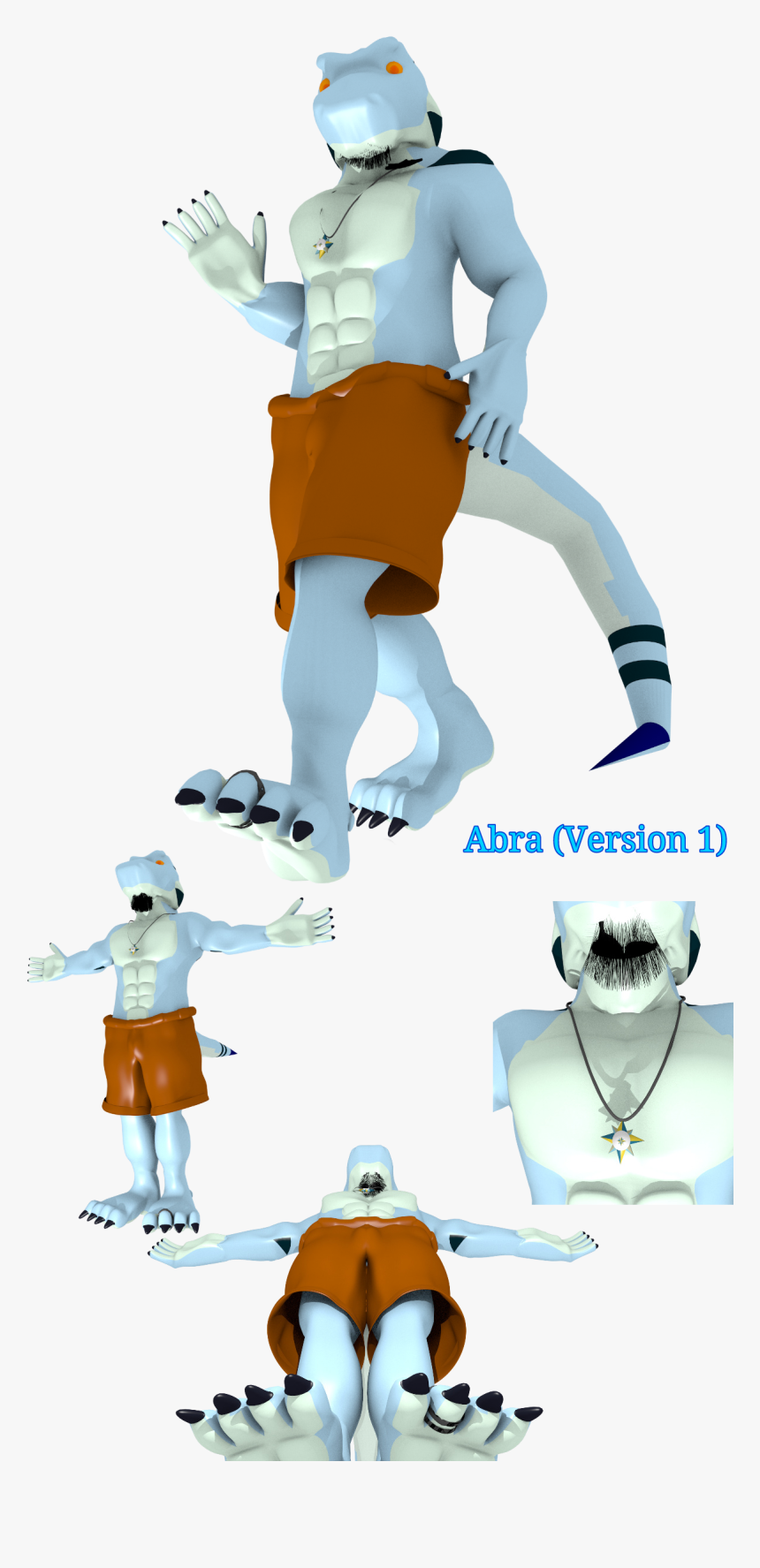 Abra, The Geckard In 3d - Ice Skating, HD Png Download