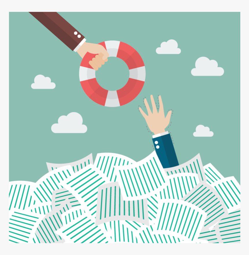 Drowning In Work, HD Png Download