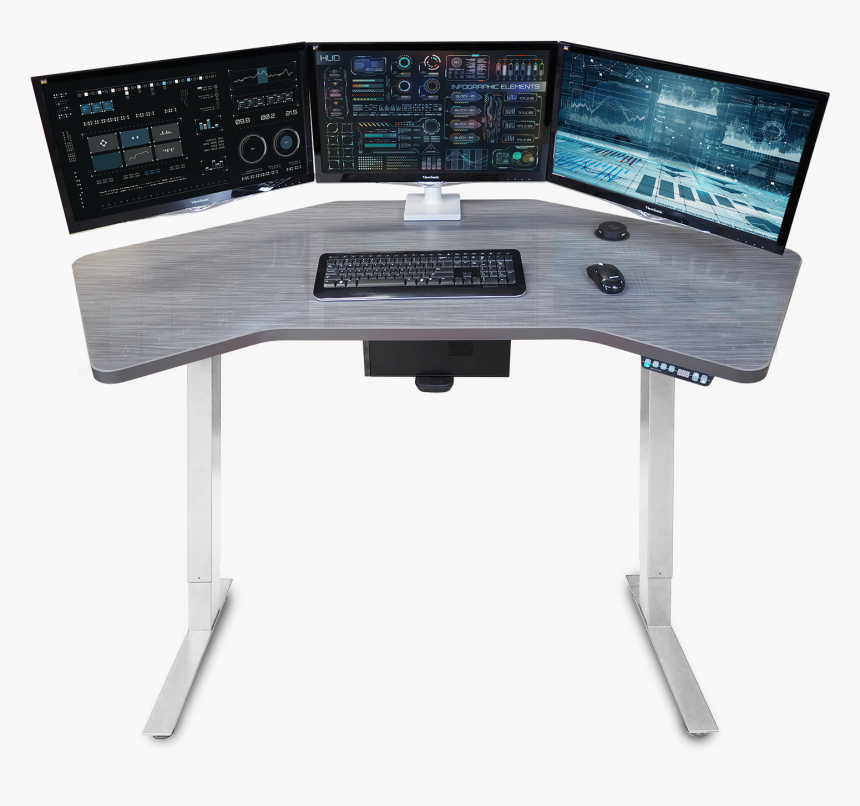Maxidesk 3 Standing Desk 
 Title Maxidesk 3 Standing - Computer Monitor, HD Png Download