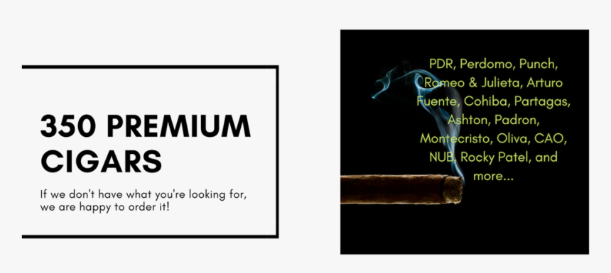 350 Premium Cigars - Graphic Design, HD Png Download