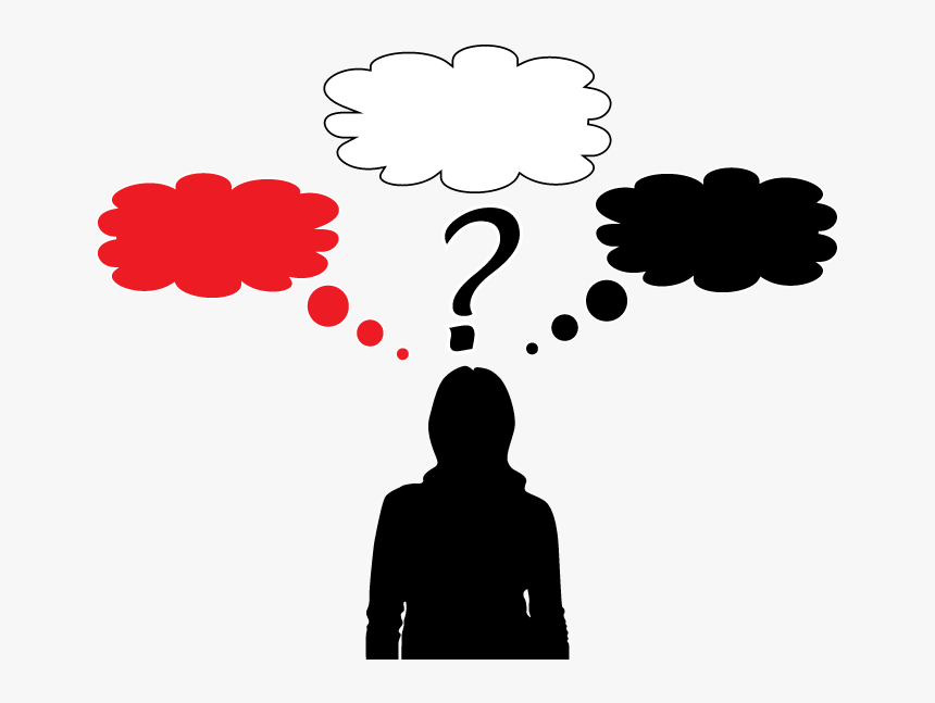 Hd Woman Wondering - Speech Bubble, HD Png Download