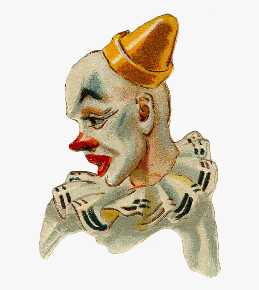 Vintage Circus Png - Vintage Circus Clown Drawing, Transparent Png
