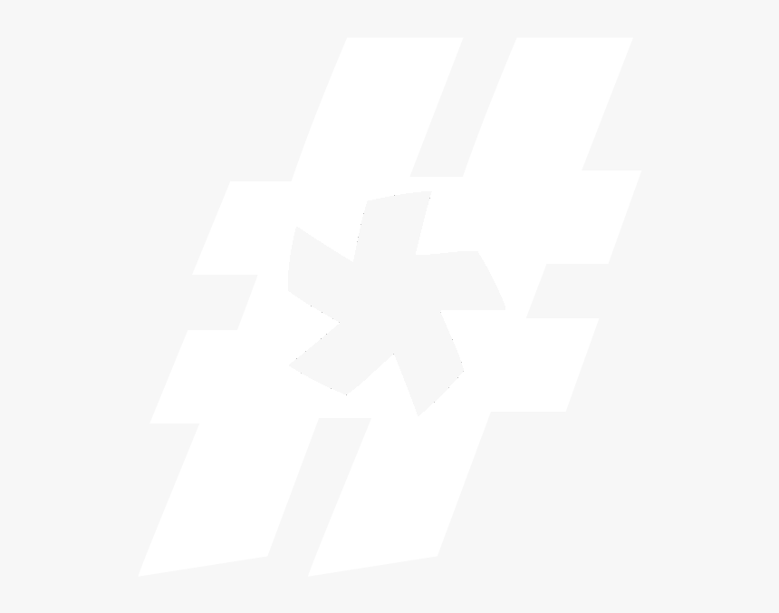 Asterisk Pound - Monochrome, HD Png Download