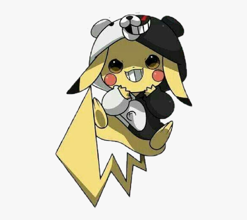 Transparent Shocker Clipart - Monokuma Pikachu, HD Png Download