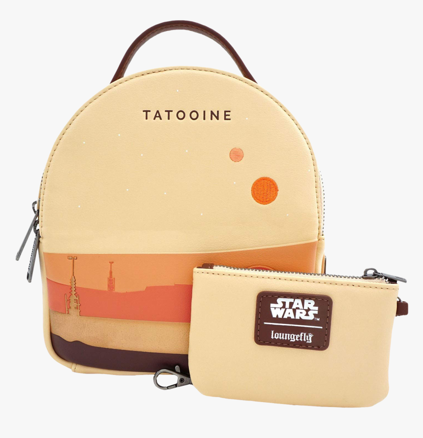 Tatooine Limited Edition 8” Faux Leather Mini Backpack - Loungefly Star Wars Mini Backpack, HD Png Download