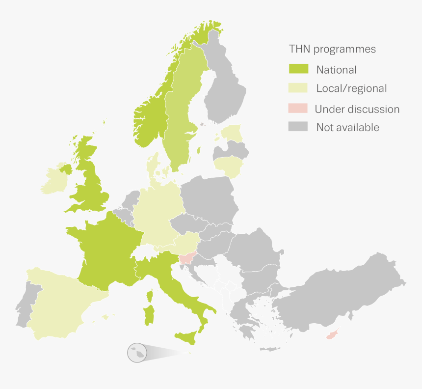 Europe Map White Transparent Background, HD Png Download