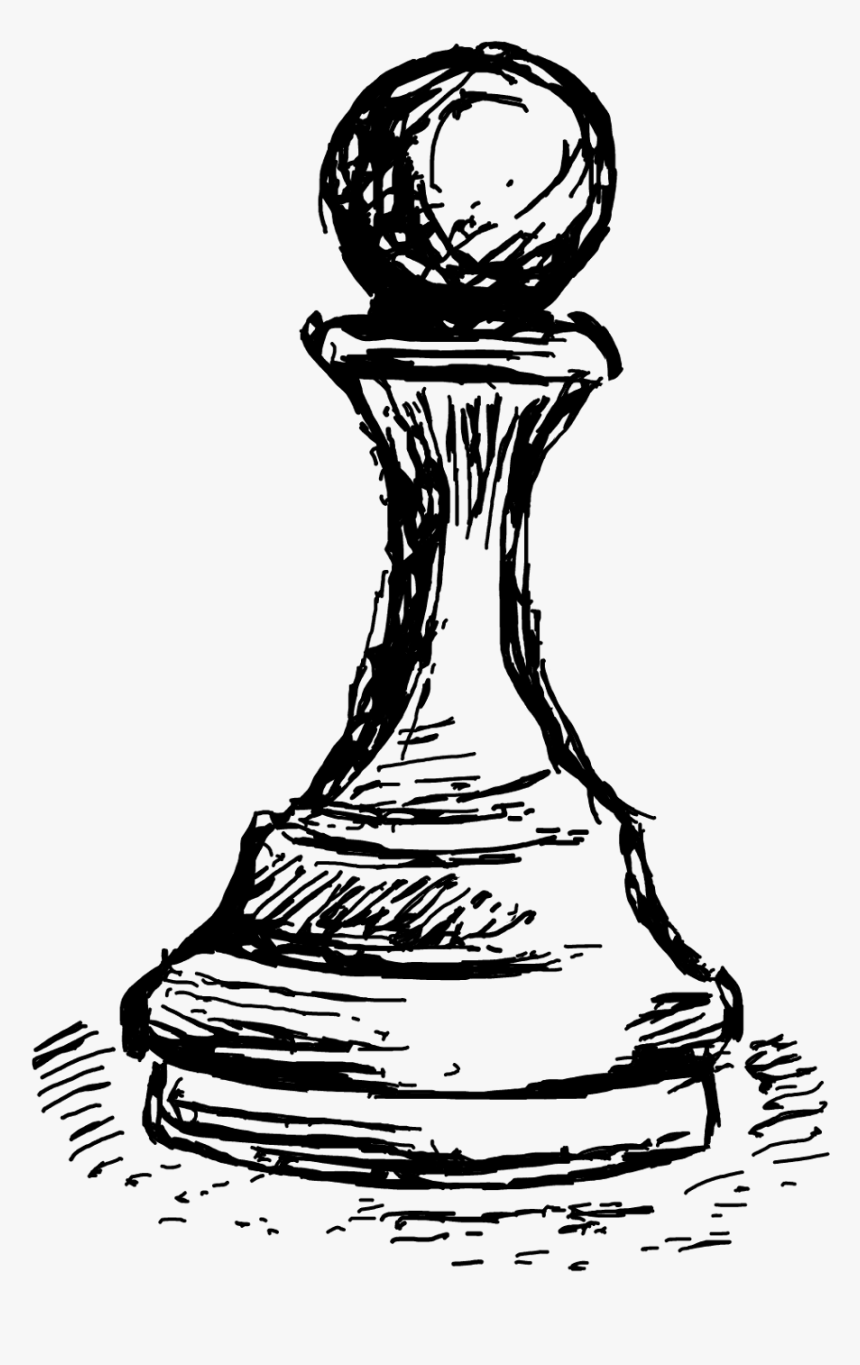 #ajedrez #pawn - Chess Pieces Png Draw, Transparent Png