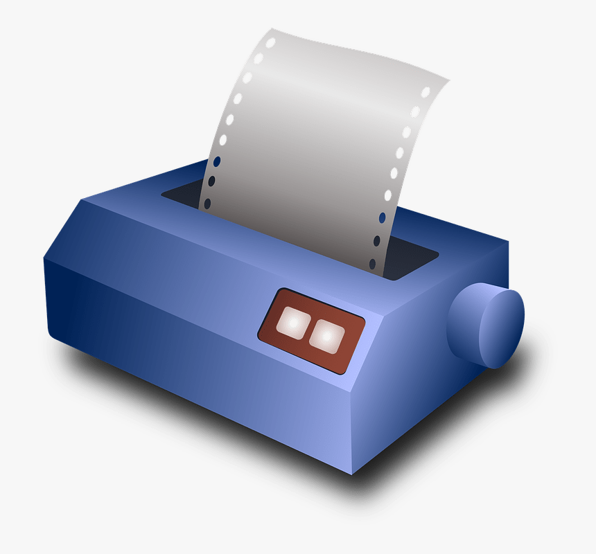 Dotmatrix Printer 98437 960 - Dot Matrix Printer Clipart, HD Png Download