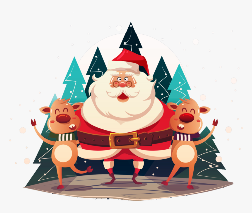 Christmas Elements Png Free Download - Transparent Christmas Vectors Png, Png Download