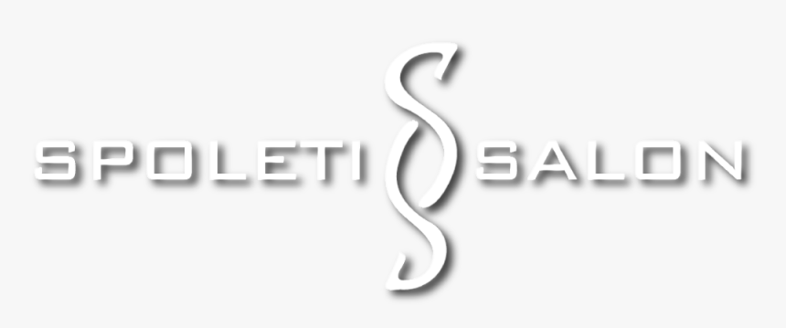 Spoleti Salon Logo White W Shadow - Calligraphy, HD Png Download