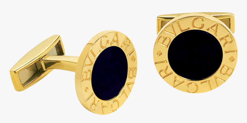 Bulgari Bulgari Kt Yellow Gold Onyx Cufflinks - Bulgari, HD Png Download