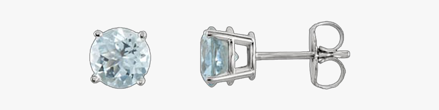 Aquamarine Stud Earrings - Earrings, HD Png Download