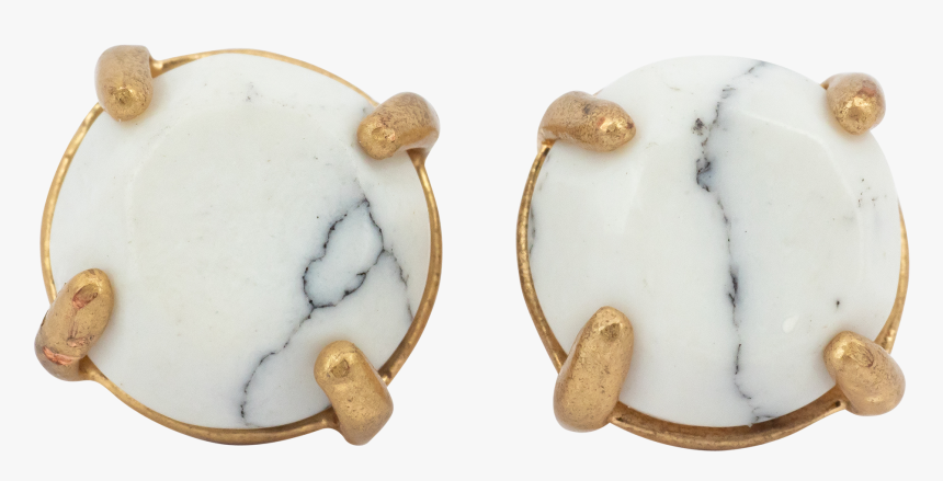 *howlite Studs - Earrings, HD Png Download
