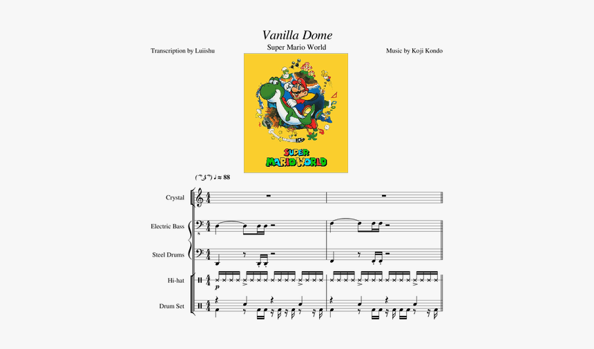 Super Mario World Donut Plains Piano, HD Png Download