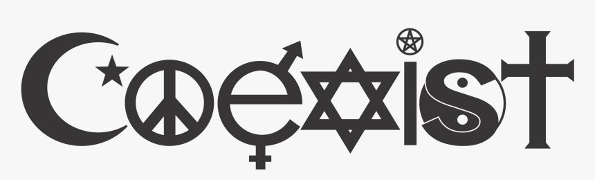 Religion Symbol Png Transparent Images - Coexist Logo Transparent, Png Download
