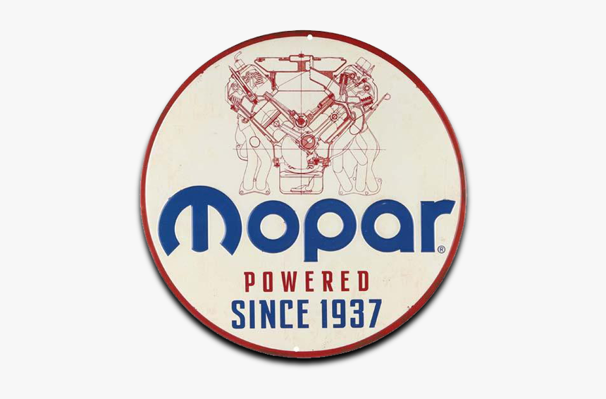 Mopar Powered Embossed Tin Sign, Size - Lacrosse, HD Png Download
