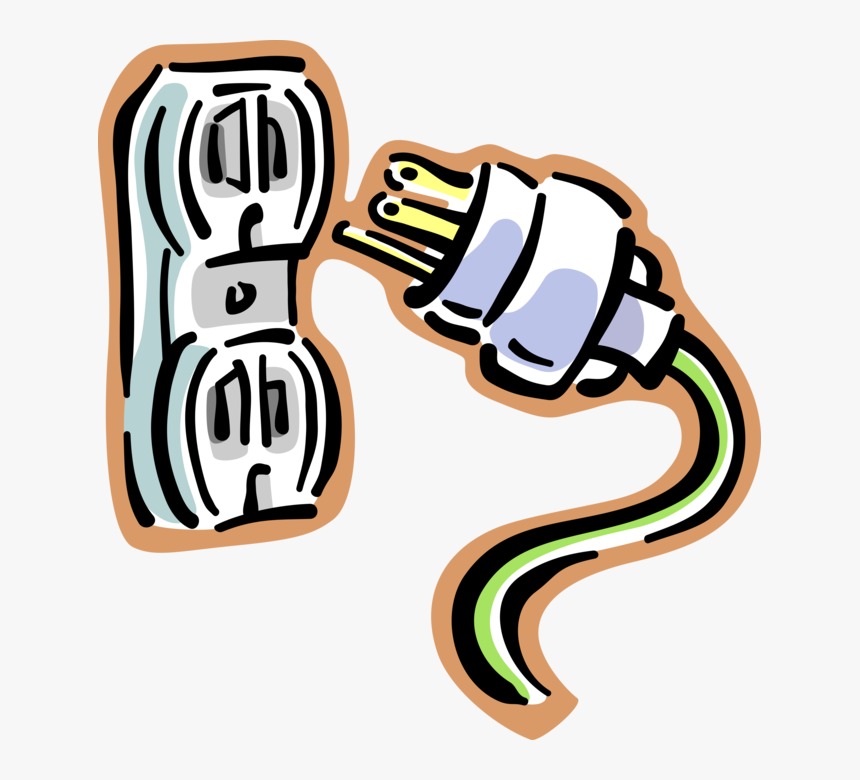 Vector Illustration Of North American 110 Volts Electrical - Clip Art, HD Png Download
