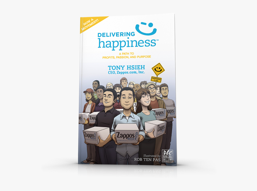 Delivering Happiness Comic - Delivering Happiness, HD Png Download