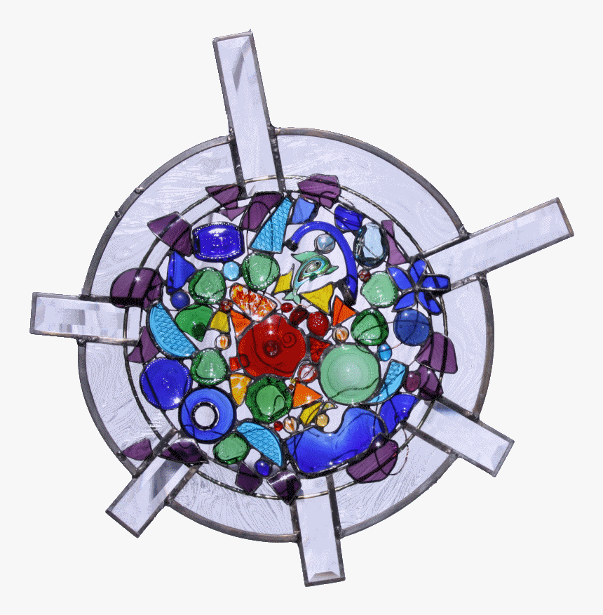 Transparent Rainbow Explosion Png - Stained Glass, Png Download