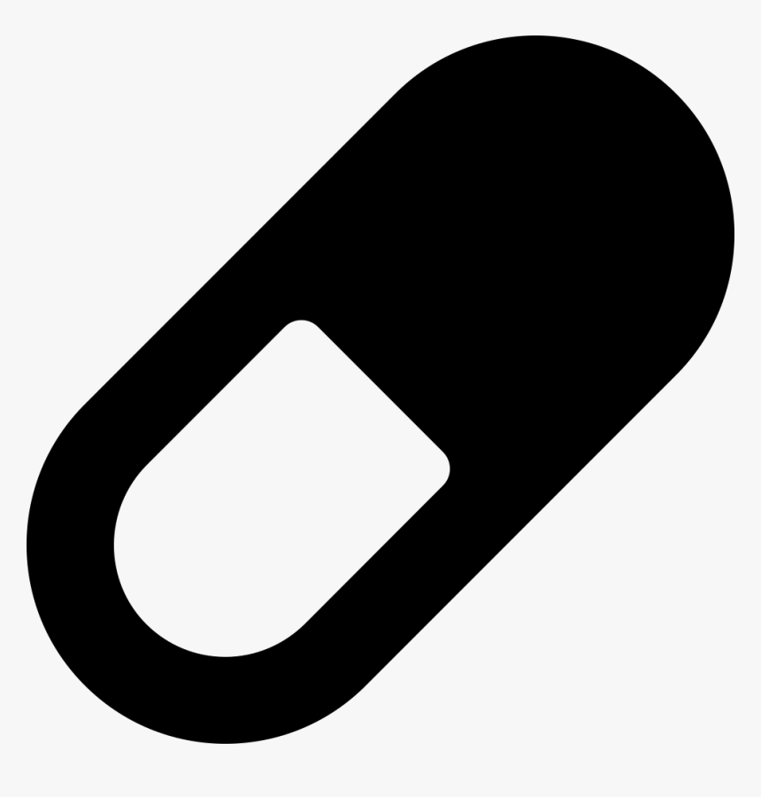 Two-color Pill - Clip Art Capsule Png, Transparent Png