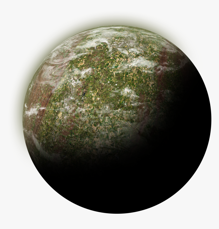 Abstract Green Planet - Circle, HD Png Download