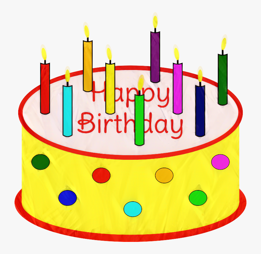 Birthday Cake Clip Art Candle Cupcake - Bing Clip Art Images Birthday, HD Png Download