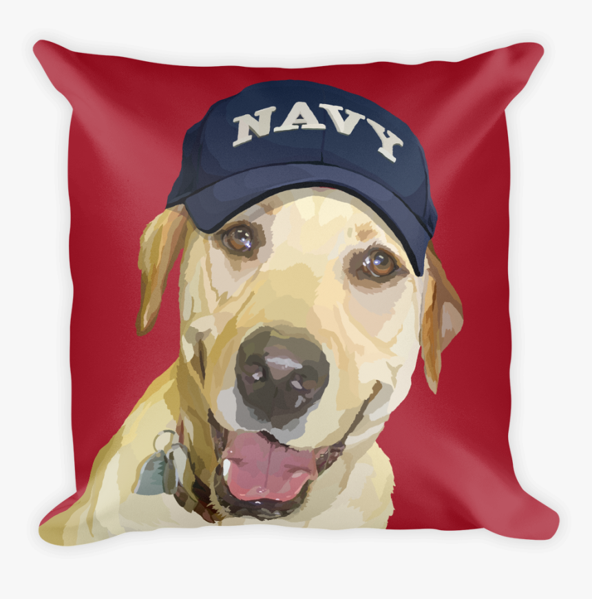 Yellow Lab With Navy Hat - Labrador Army, HD Png Download