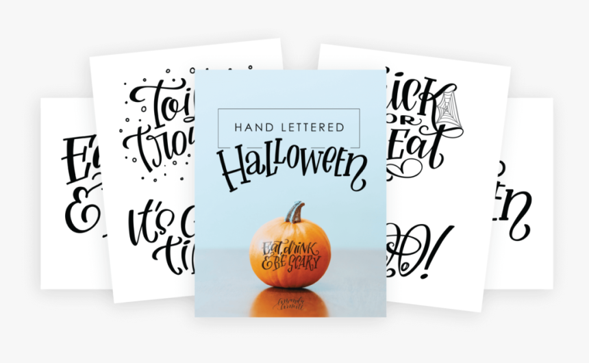 Hand Lettered Halloween Pumpkin Tracer Package Preview - Pumpkin, HD Png Download