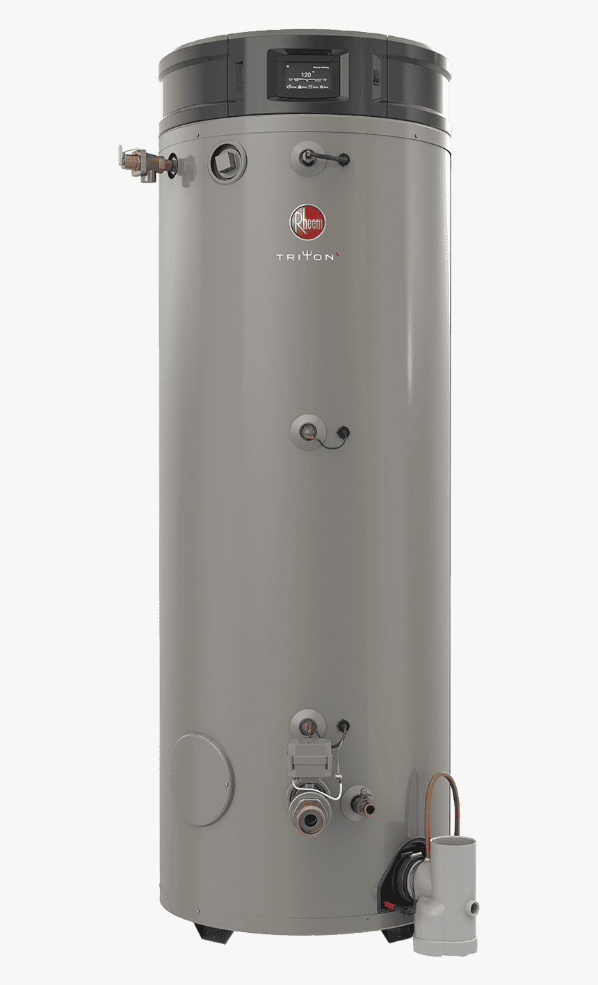 Rheem Triton Ghe100su-200 Commercial Water Heater Front - Rheem Triton Water Heater, HD Png Download