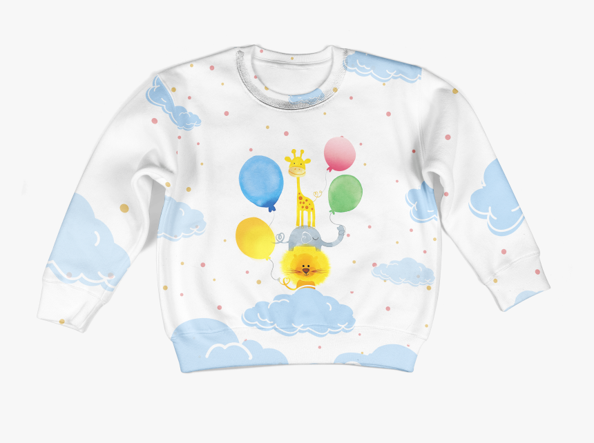 Gearhuman 3d Pets And Balloons On The Cloud Custom - Long-sleeved T-shirt, HD Png Download