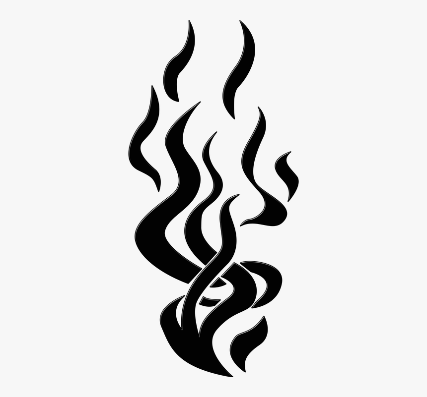 Flames, Silhouette, Shape, Fire, Art, Artwork, Graphic - Transparent Flame Silhouette, HD Png Download