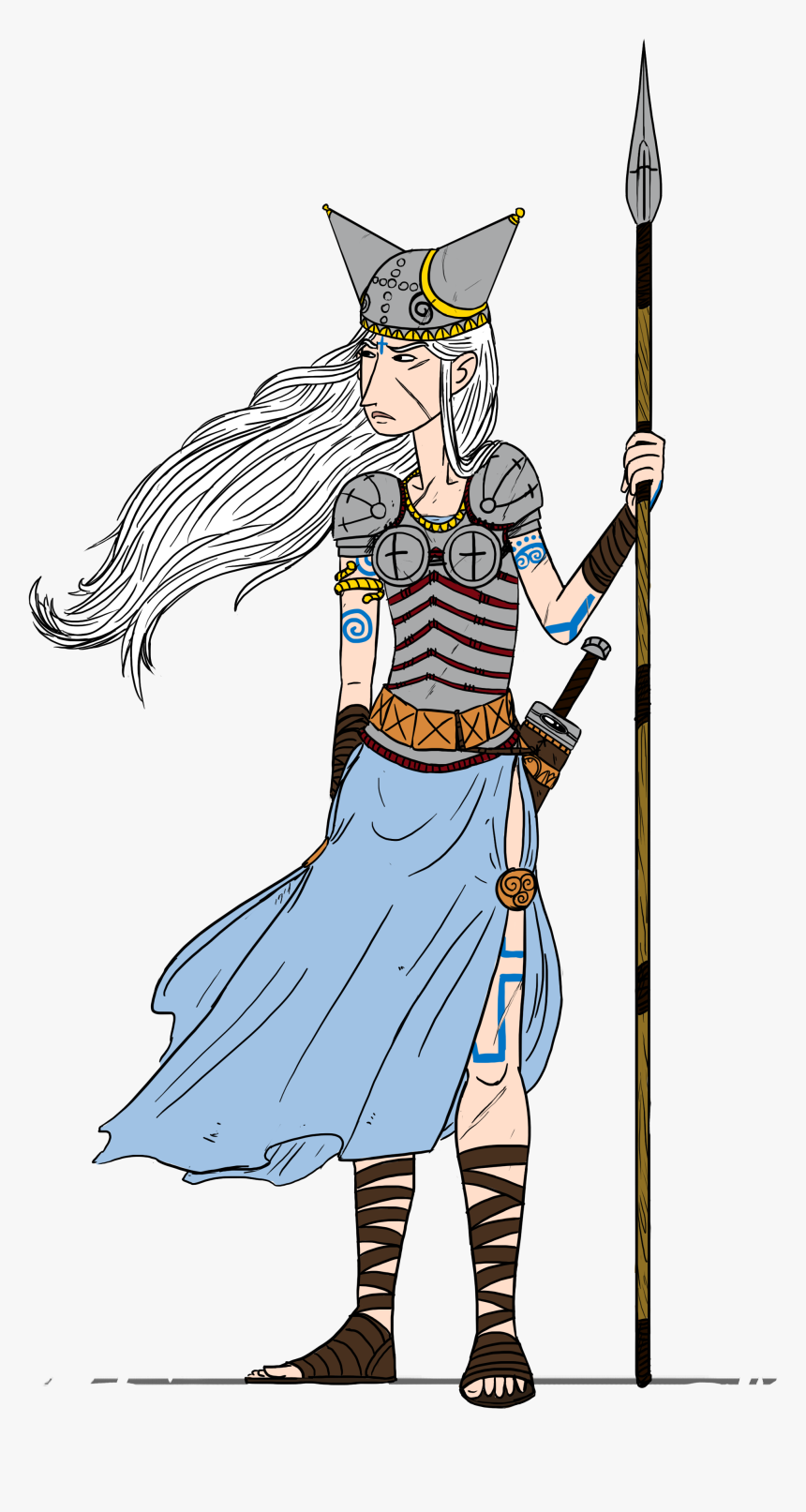 Full Body Portrait Of Gunda The Guilty - Cartoon, HD Png Download