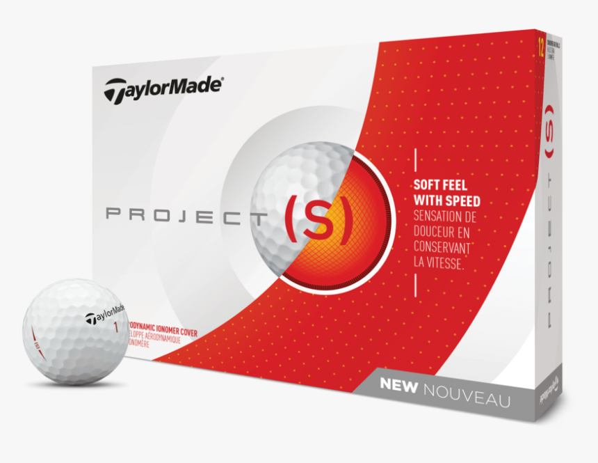 12ball Lid Ball Cf6ad6 Large - Taylormade Project S Golf Balls, HD Png Download
