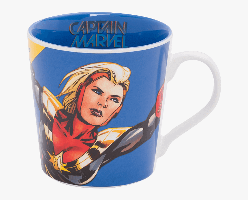 Captain Marvel Ceramic Mug - Captain Marvel Mug, HD Png Download
