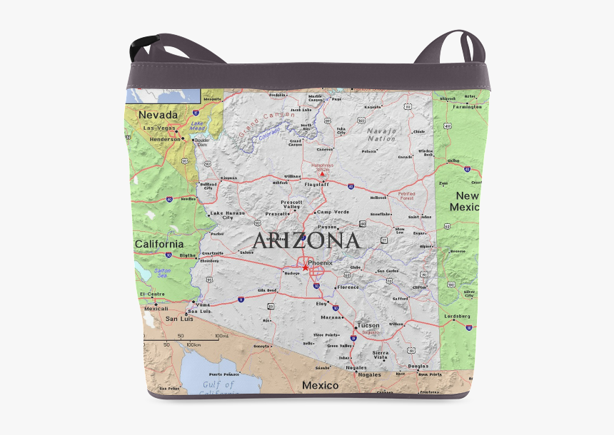 Arizona State Modern Map Crossbody Bags - Shoulder Bag, HD Png Download