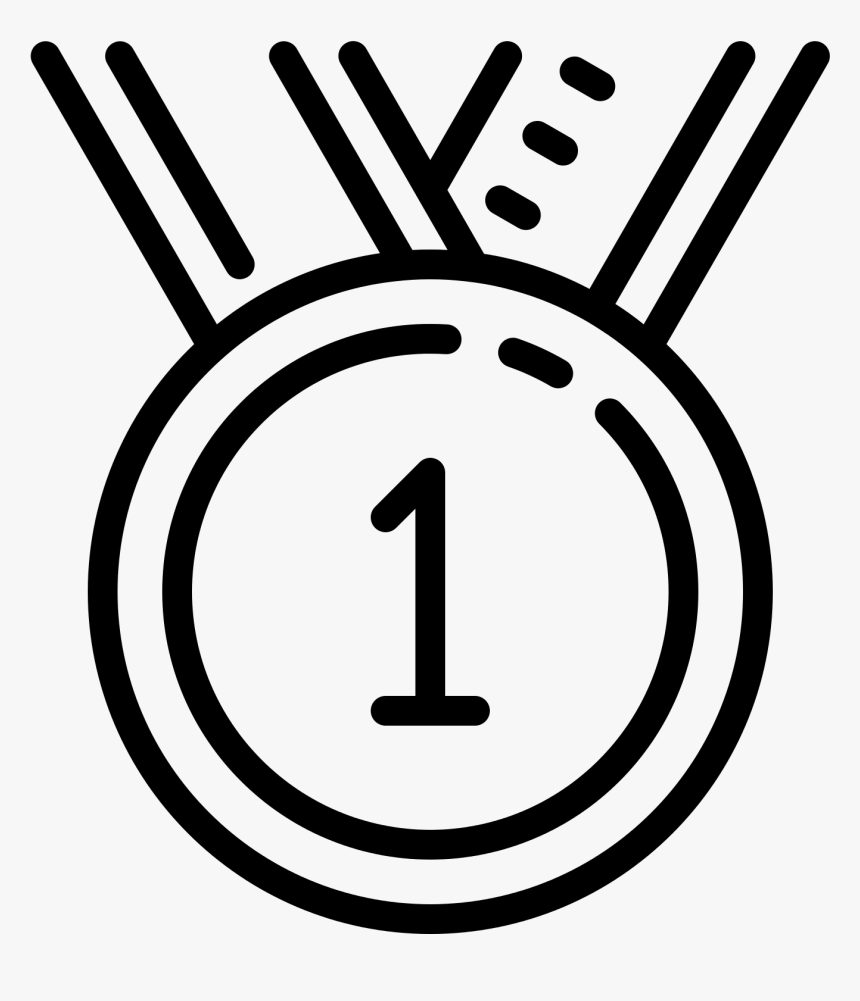 Place Icon Png -medal First Place Icon - Portable Network Graphics, Transparent Png