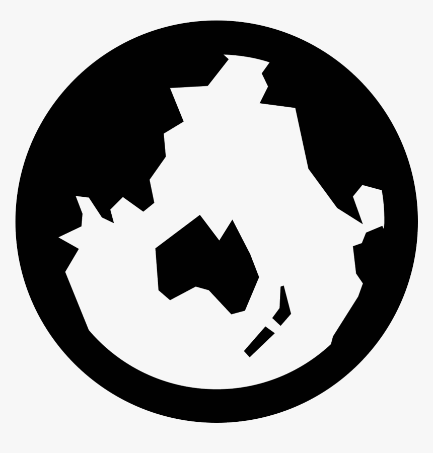 The Icon Is A Simplified Depiction Of The Planet Earth, - Ville De Saint Etienne, HD Png Download