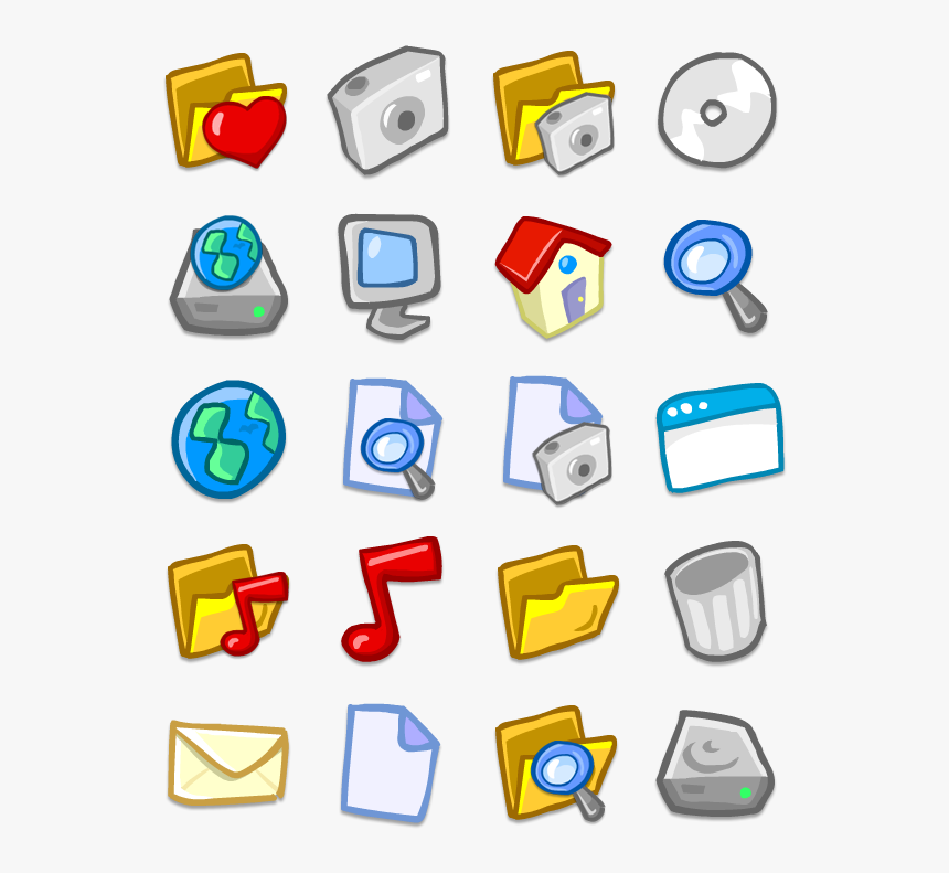 Toon Icons, HD Png Download