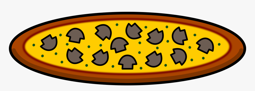 Food,text,symbol - Mushroom Pizza Clip Art, HD Png Download