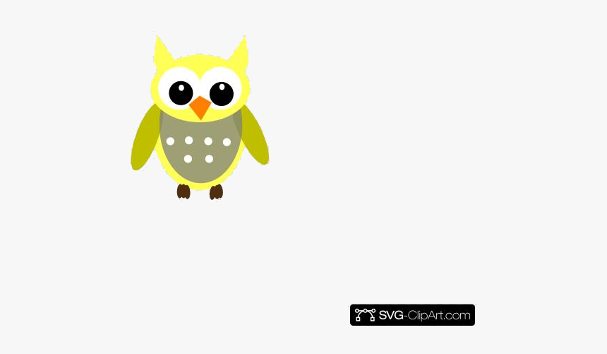 Yellow Owl Gray Clip Art Icon And Clipart Transparent - Clip Art, HD Png Download
