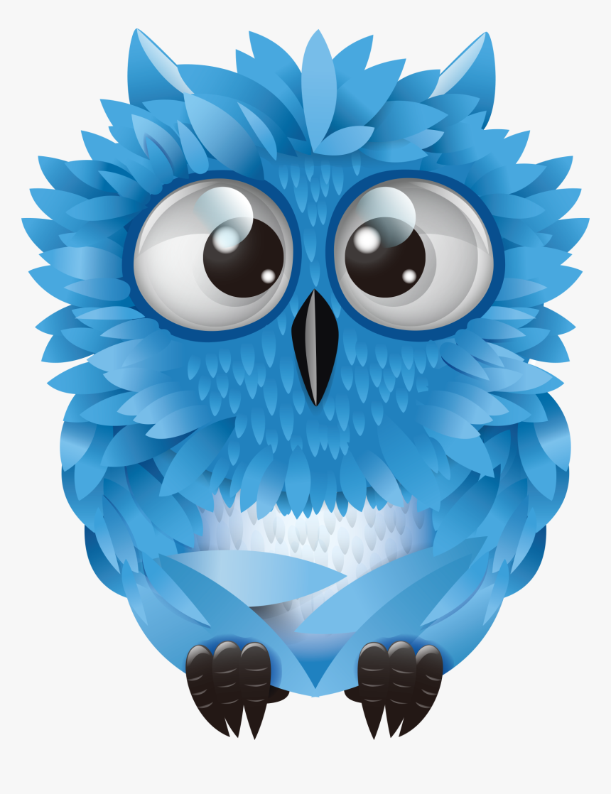 Blue Owl Vector Png, Transparent Png