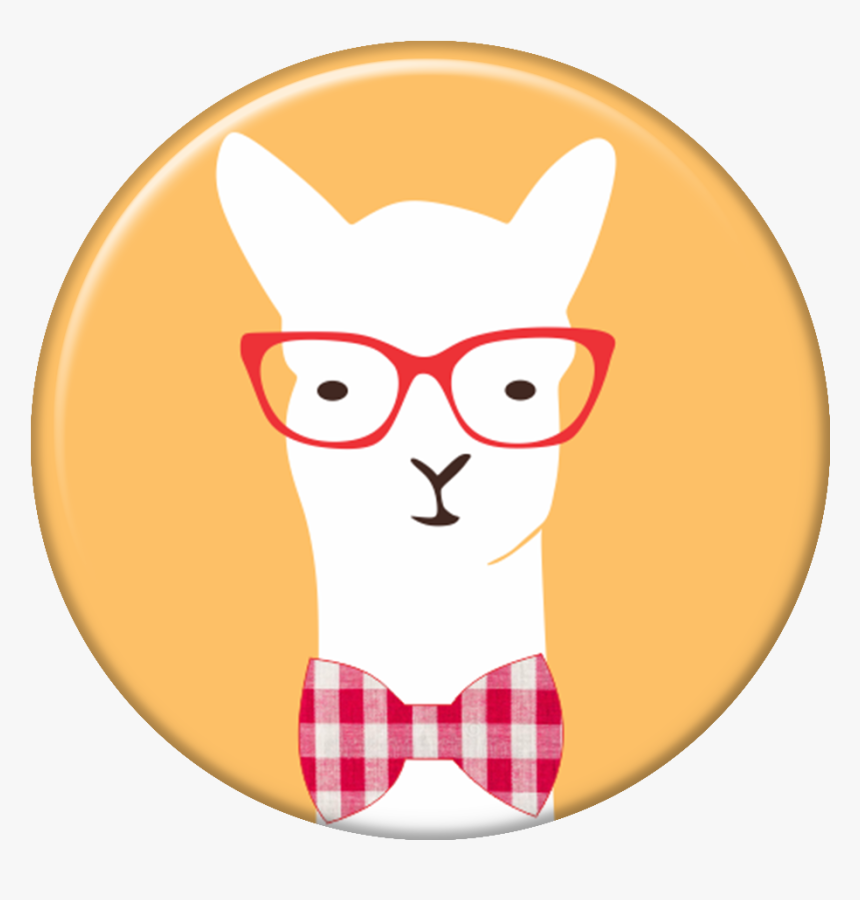 Pop Selfie Lhama Com Óculos - Lhama De Oculos Png, Transparent Png